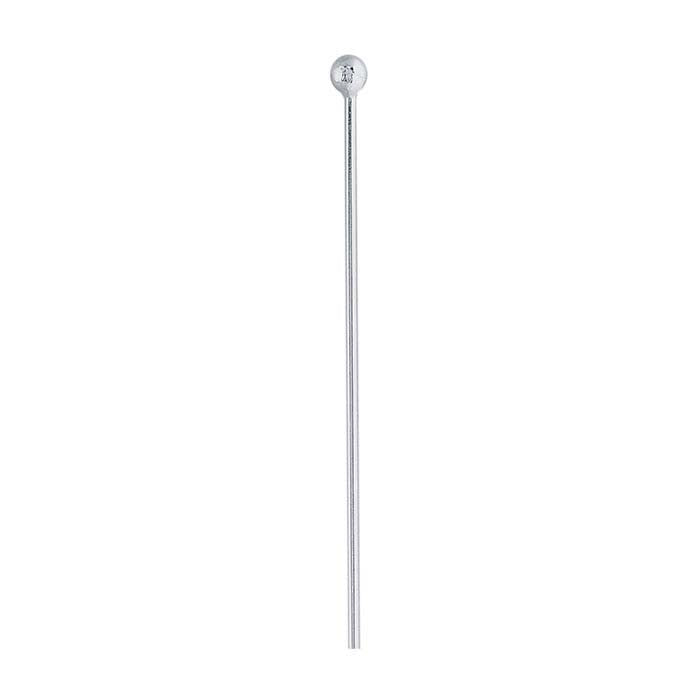 Argentium® Silver Ball Head Pin, 0.72mm, 1/2-Hard