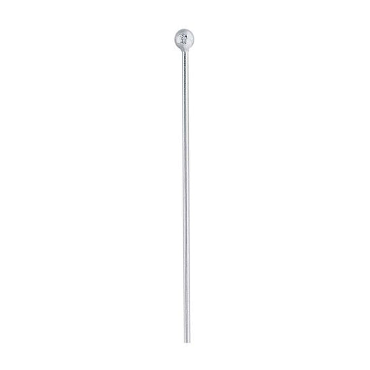 Sterling Silver 38.1mm 2.5mm Ball Head Pin, 0.72mm, 1/2-Hard
