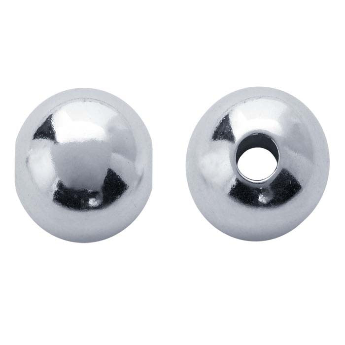 Argentium® Silver 3mm Round Seamless-Look Bead