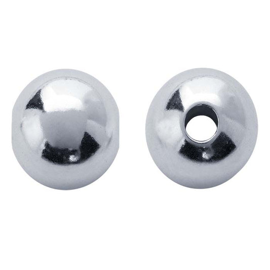 Argentium® Silver 3mm Round Seamless-Look Bead