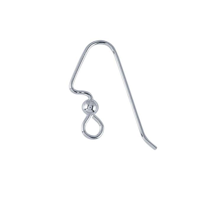 Heavy Ear Wire with Loop, Bead and Coil