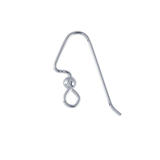 Heavy Ear Wire with Loop, Bead and Coil