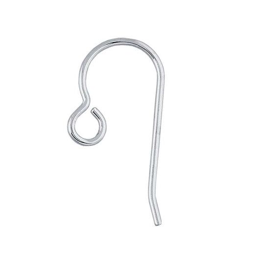 Argentium® Silver Ear Wire with Loop