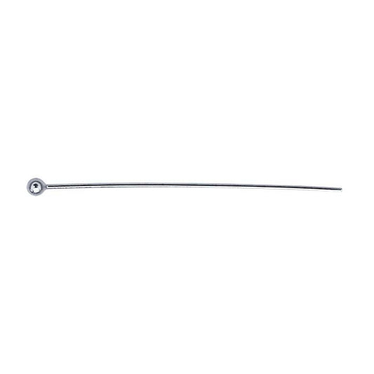 Argentium® Silver Ball Head Pin, 0.40mm, 1/2-Hard