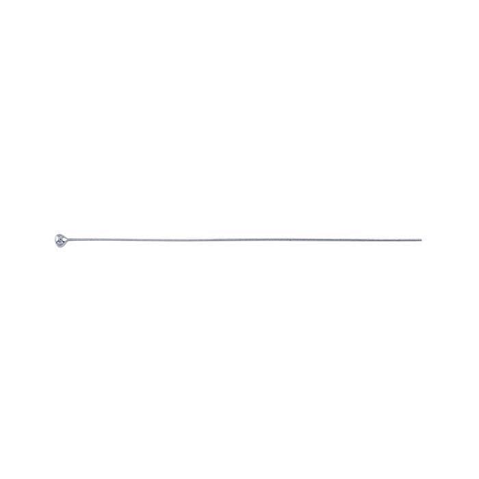Argentium® Silver Ball Head Pin, 0.40mm, 1/2-Hard