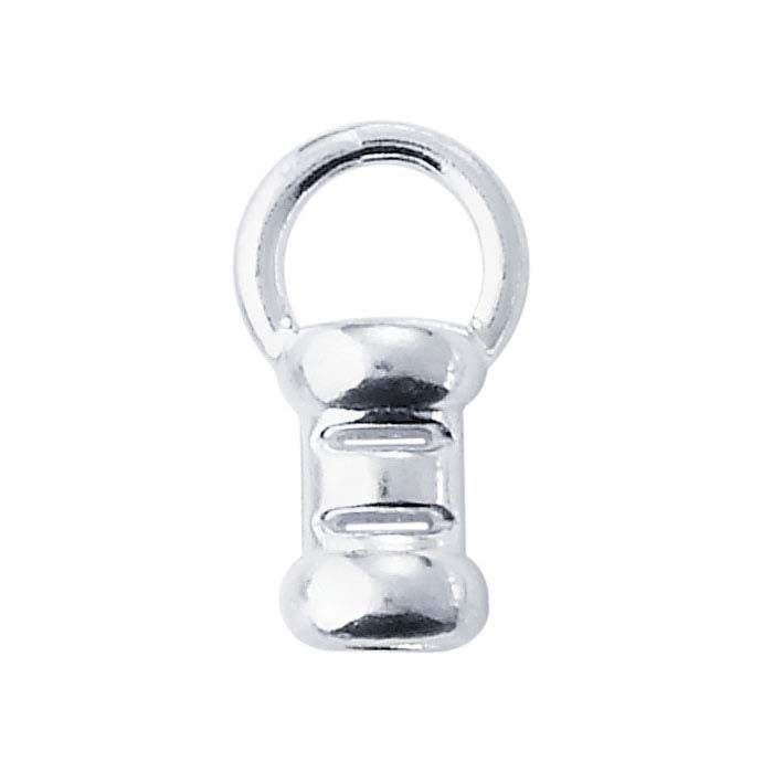 Argentium® Silver Crimp End Cap