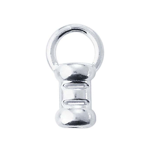 Argentium® Silver Crimp End Cap