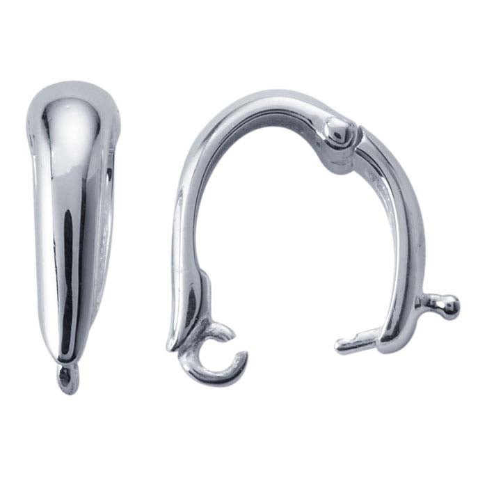 Argentium® Silver Hinged Necklace Enhancer with Ring