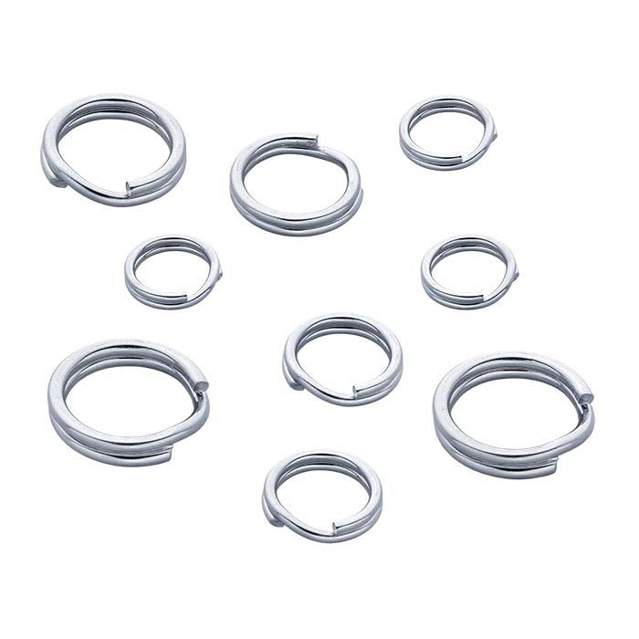 Sterling Silver 8mm Round Split Ring