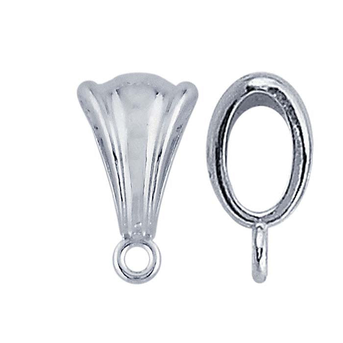 Sterling Silver Fluted Bail