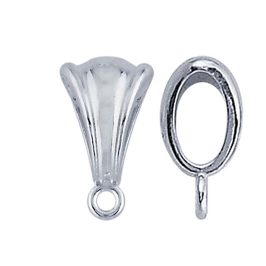 Sterling Silver Fluted Bail