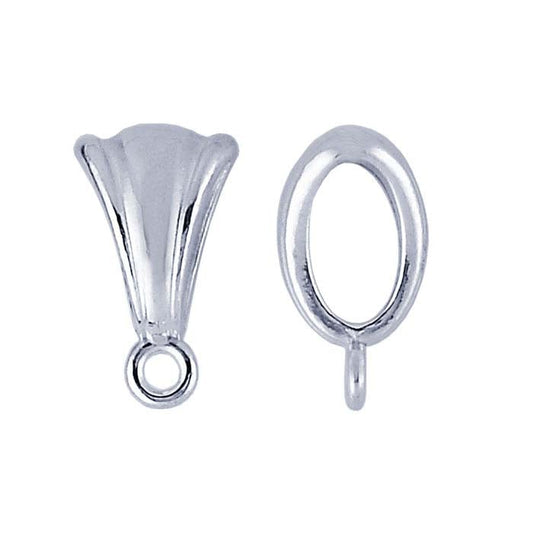 Sterling Silver Fluted Bail