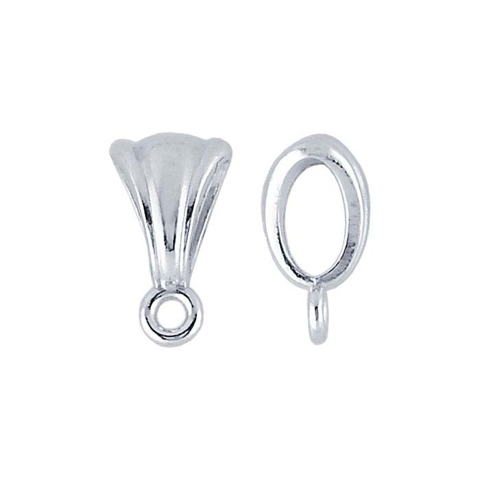 Sterling Silver Fluted Bail