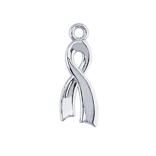 Sterling Silver Awareness Ribbon Charm