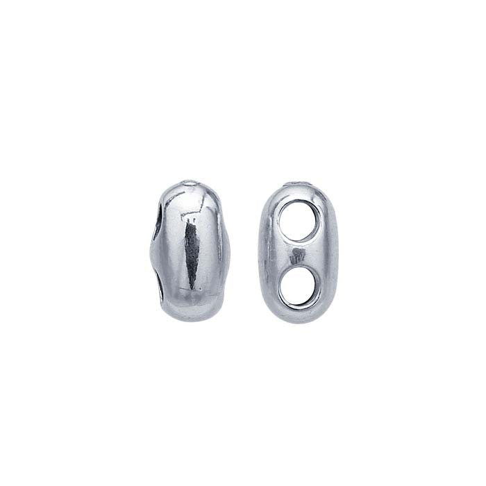 Sterling Silver Adjustable Cord Slide Clasp