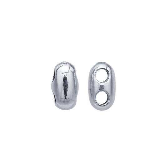 Sterling Silver Adjustable Cord Slide Clasp