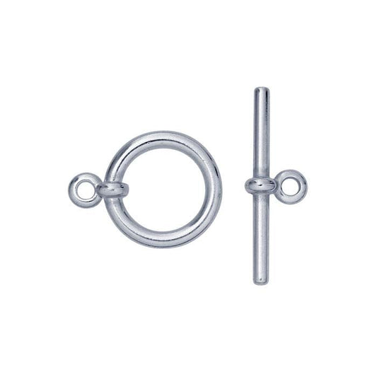 Sterling Silver 14 x 18mm Flat-End Toggle Clasp