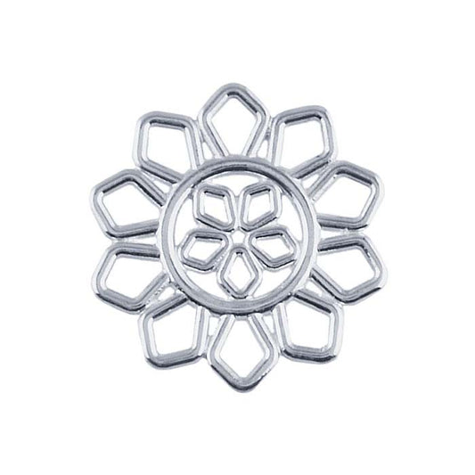 Sterling Silver Filigree Petals Round Component