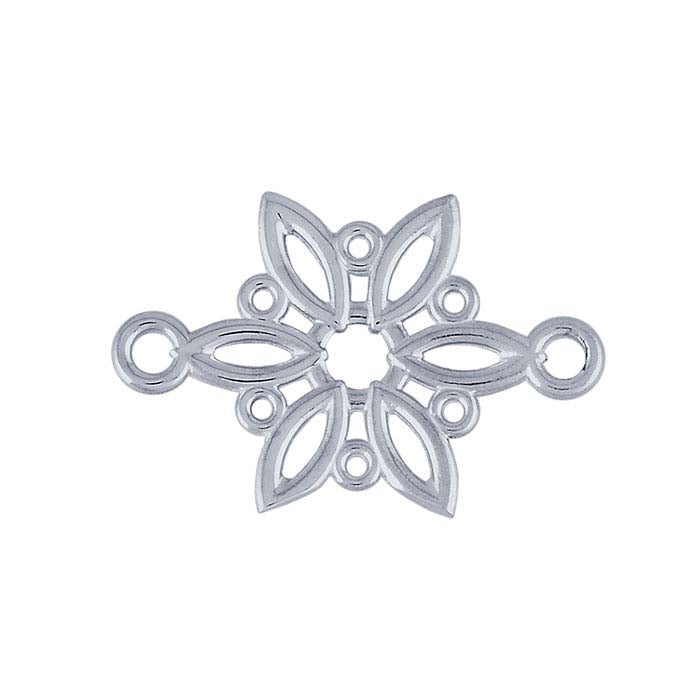 Sterling Silver Snowflake Link Component