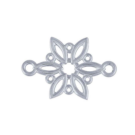 Sterling Silver Snowflake Link Component
