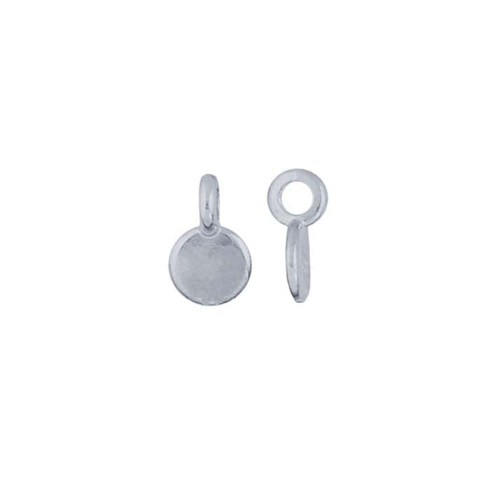 Sterling Silver Round Charm