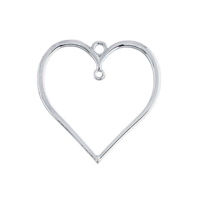 Sterling Silver Heart Pendant with Ring