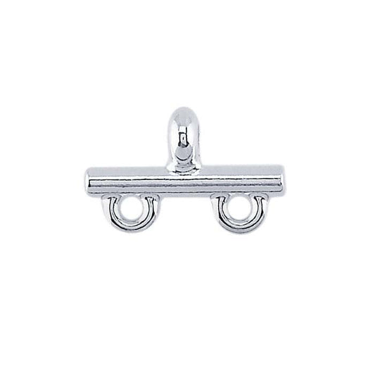 Sterling Silver Two-Strand End Bar