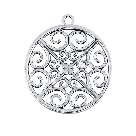 Sterling Silver Filigree Pendant