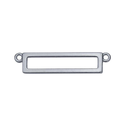 Sterling Silver Open Rectangle Festoon Pendant