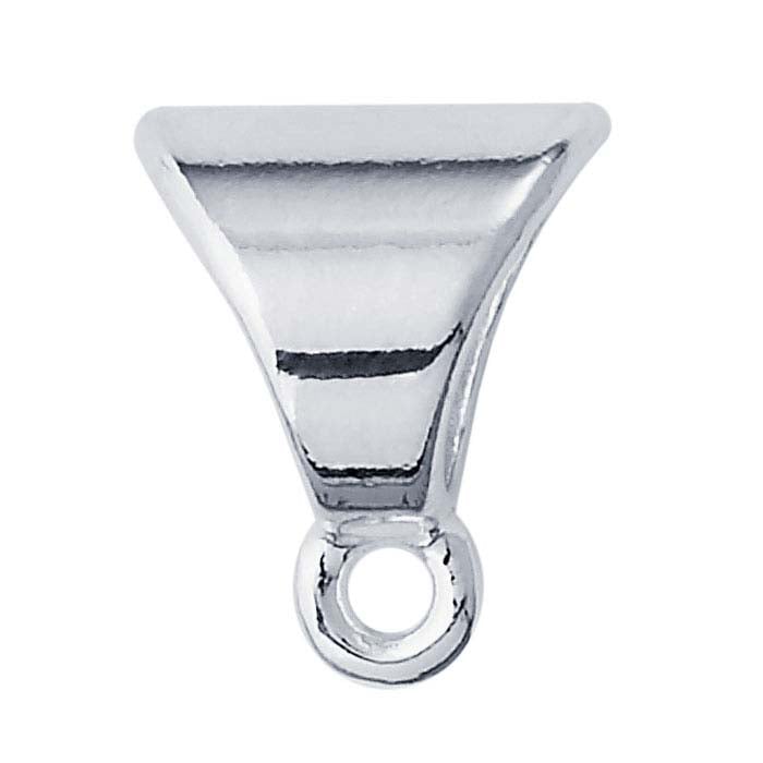 Sterling Silver Slide Pendant Bails with Ring