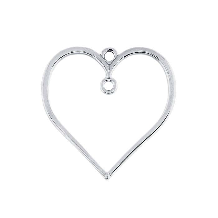 Sterling Silver Heart Pendant with Ring