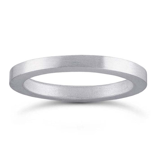 Sterling Silver Brushed 3mm Band