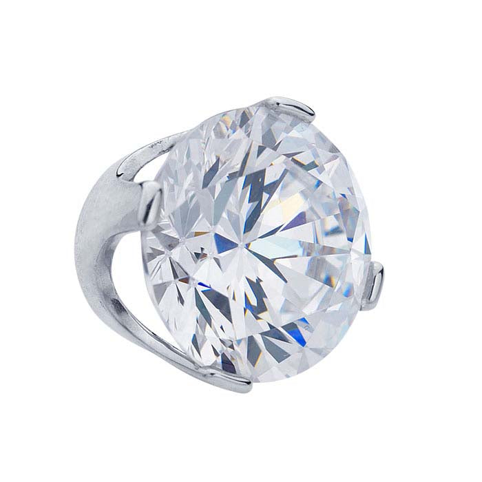 Sterling Silver Round ReadySet™ 4-Prong Setting