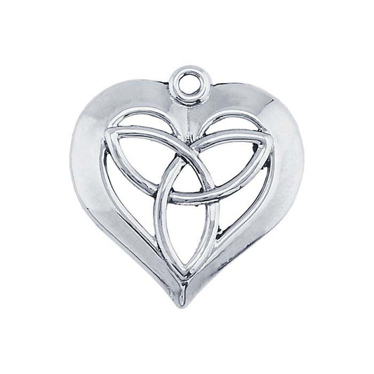 Sterling Silver Celtic Love Heart Component