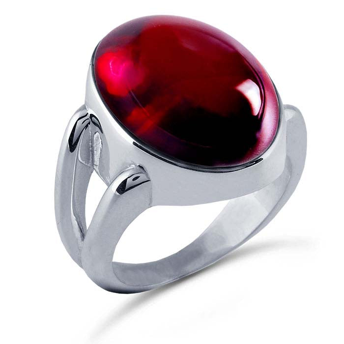 Sterling Silver Split Shank Oval Cabochon Ring Mounting