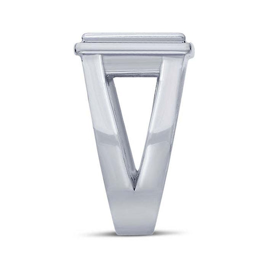 Sterling Silver 10mm Square Cabochon Ring Mounting