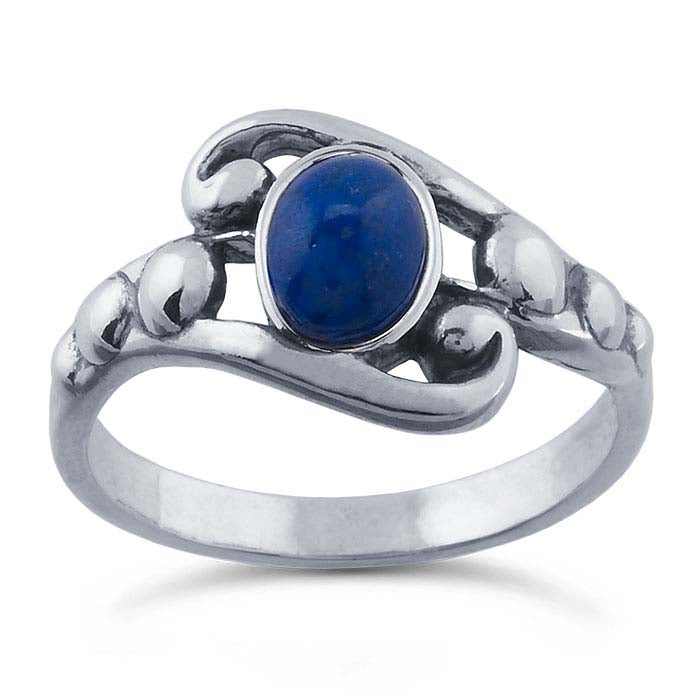 Sterling Silver 7 x 5mm Oval Cabochon Ring Mounting