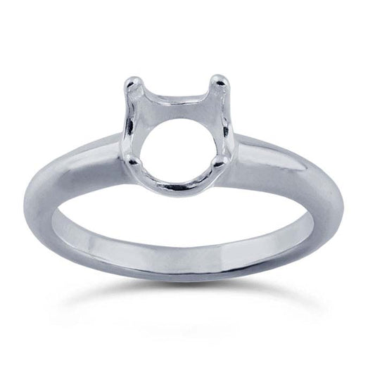 Sterling Silver ReadySet™ 7mm Round Ring Mounting