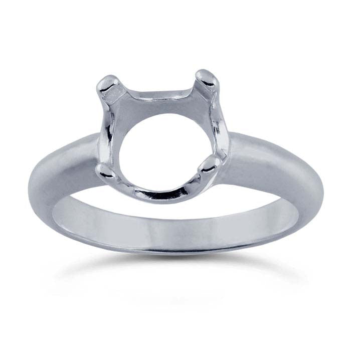 Sterling Silver ReadySet™ 8mm Round Ring Mounting