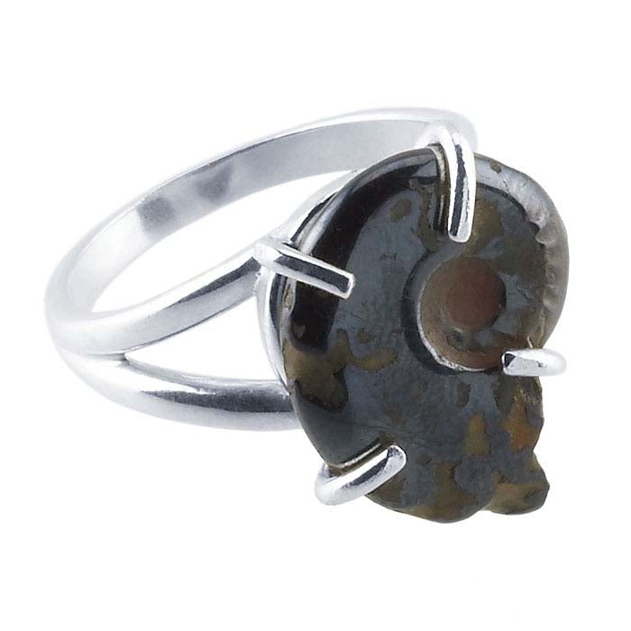 Sterling Silver 8.4 x 7mm Freeform Ring Mounting