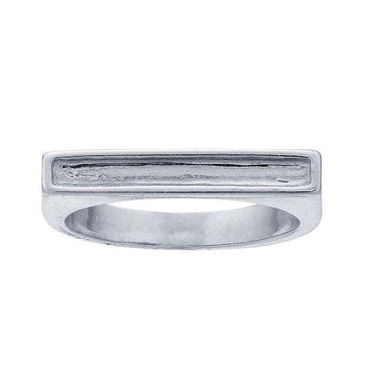 Sterling Silver Channel Stackable Ring