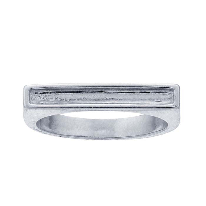Sterling Silver Channel Stackable Ring