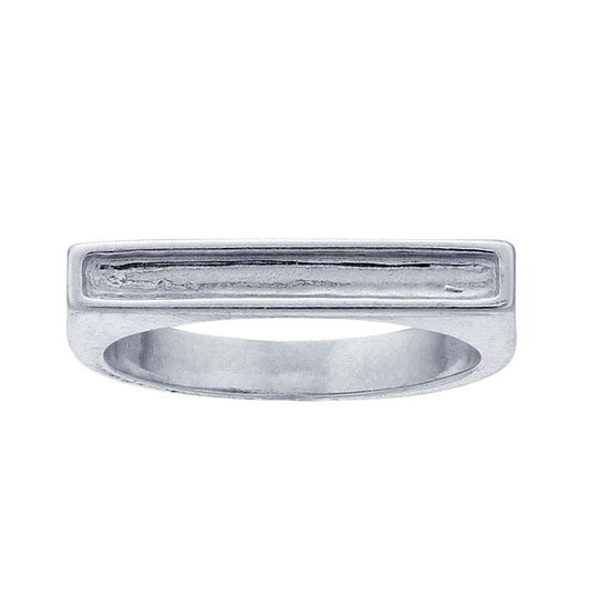 Sterling Silver Channel Stackable Ring