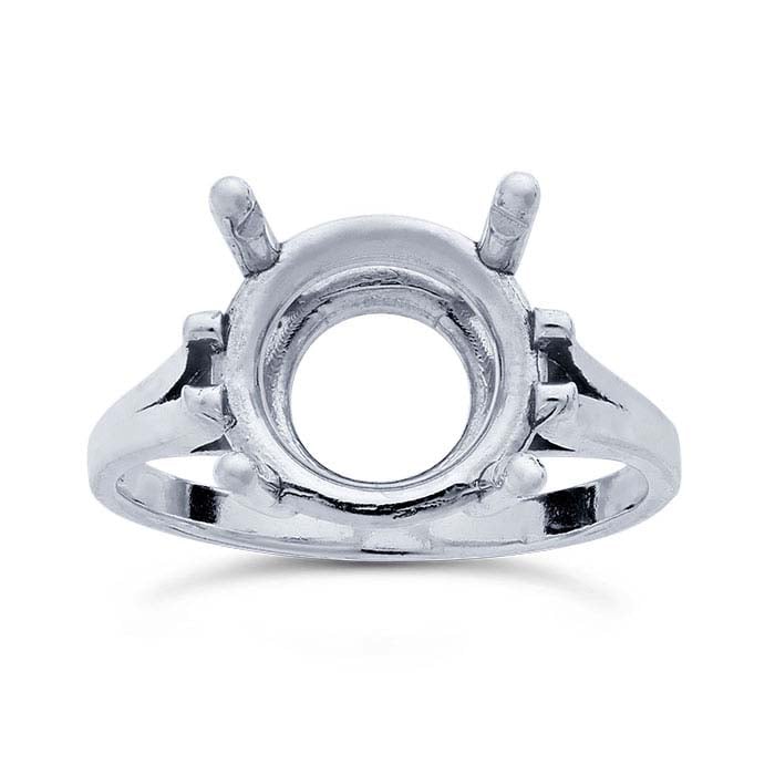 Sterling Silver ReadySet™ Round Ring Mounting