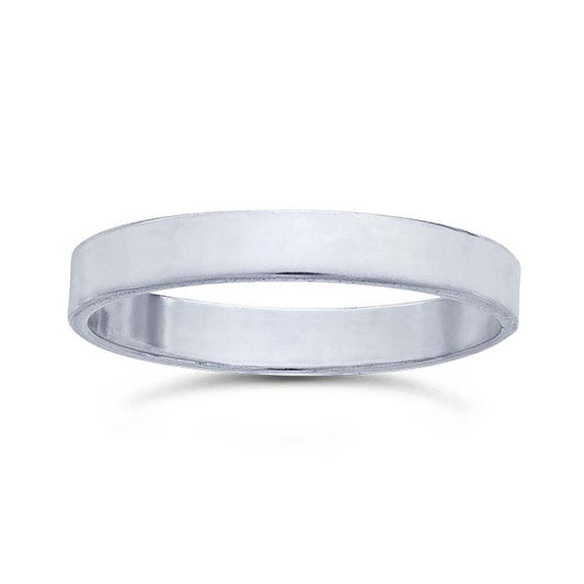 Sterling Silver Flat Band