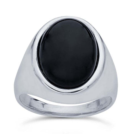 Sterling Silver 16 x 12mm Oval Cabochon Ring Mounting