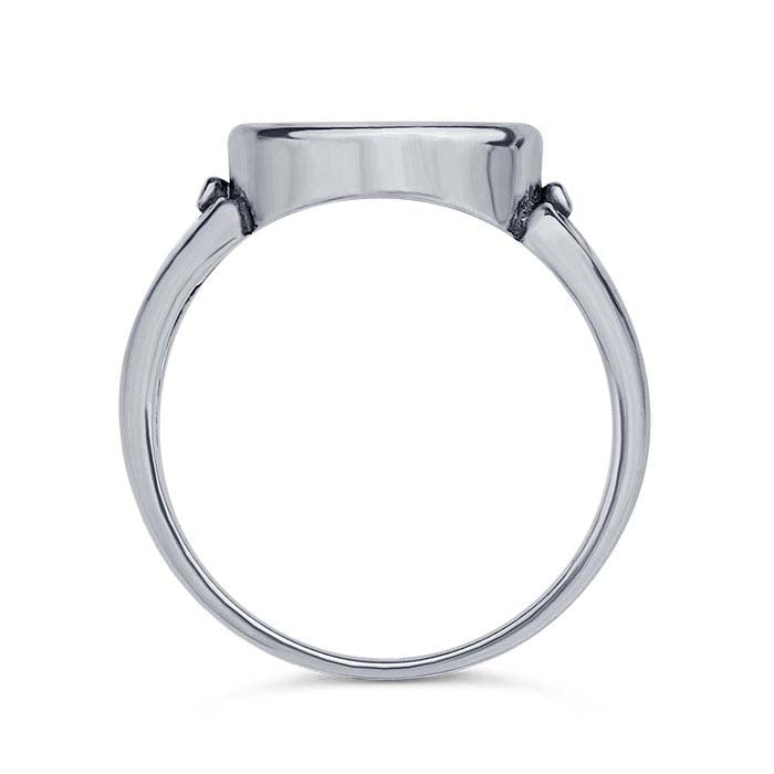 Sterling Silver Round Cabochon Ring Mounting