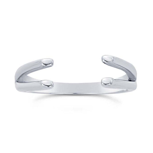 Sterling Silver Split Ring Shank with Pads