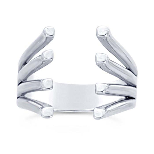 Sterling Silver Quad-Split Ring Shank with Pads