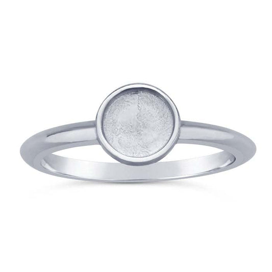 Sterling Silver Round Cabochon Ring Mounting